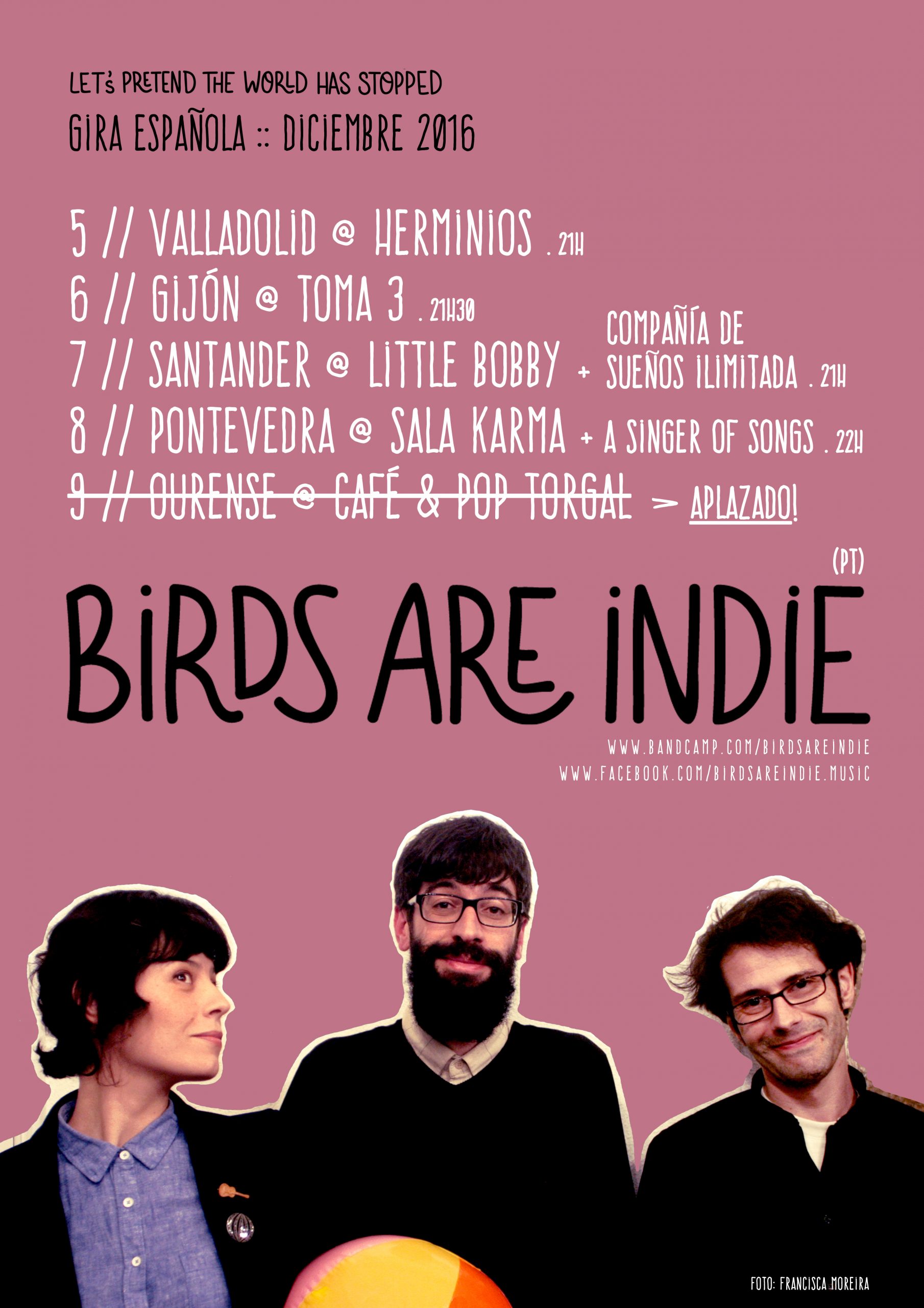 Concierto de Birds are indie en Pontevedra