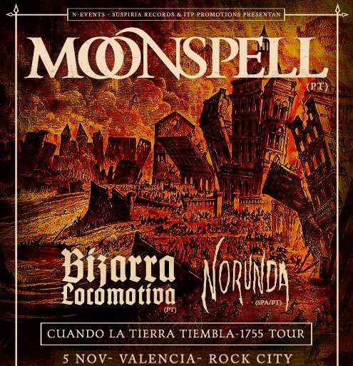 Moonspell en Almàssera, Valencia